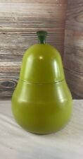 Vintage 1960s Aluminum Canister Pear Shaped Canister & Lid picture