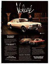 Vintage - 1976 Plymouth Volare Car - Original Print Ad (8x11) - Advertisement picture