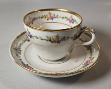 Rare Early American 19thC. Tucker Teacup Saucer Set Philadelphia  Amazing cond. picture