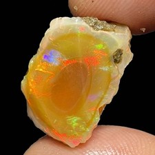 Stunning Ethiopian Opal Rough 22.40 Cts, Large Oil Opal Specimen Natural Opal picture