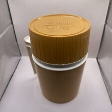 Thermos Pint Bottle Soup Travel Mustard Yellow Complete VTG picture