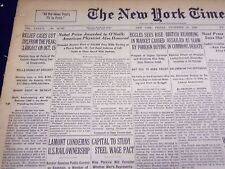 1936 NOV 13 NEW YORK TIMES - EUGENE O'NEILL WINS NOVEL PRIZE - NT 2134 picture