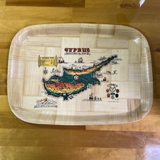Vintage Cyprus Historical Map Bamboo  14