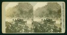 a699, HK White Stereoview, # -, Hudson+Fulton Parade, US Military Soldiers, 1909 picture