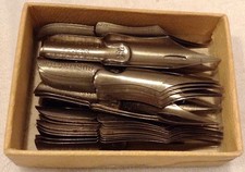 24 Vtg Burlington Route Falcon # 4 Pen Nibs Never Used Original Box picture