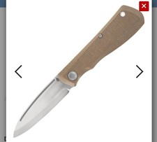 Gerber Mansfield Folding Pocket Knife - Natural Tan Micarta Handle D2 Steel 1907 picture