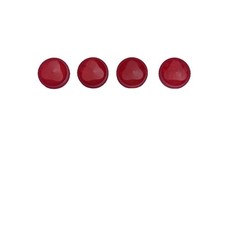 BAKELITE VTG set of 4 RED BAKELITE MATCHING BUTTONS Round 1.5” Across button picture