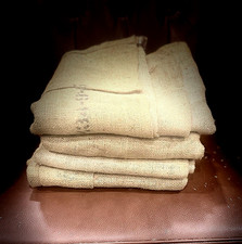 Lot of 4 Vintage Burlap Bags 20 x 38 Inch Natural Jute Arts & Krafts, Decor picture