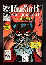 PUNISHER: WAR JOURNAL #6 Signed By Jim Lee & Writer Carl Potts VS WOLVERINE 1989 picture