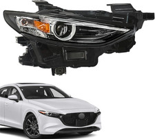 Right Side Headlight Assembly Black Housing Replacement for Mazda 3 2019 2020 20 picture