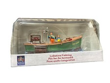 Lemax Village Lobster Fishing Boat  Carole Towne Collection #83696  NIB picture