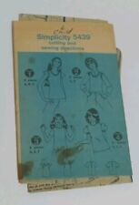 Simplicity Pattern 5515 Miss Size 18 Bust 40