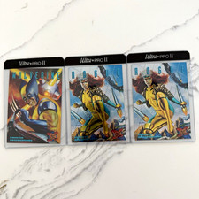 Fleer 1995 Fleer Ultra Sinister Observations X-Men Wolverine Rogue Card Lot 3 picture