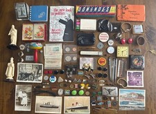 Amazing Antique Vintage Junk Drawer Lot Jewelry, Coins, Watches Lot A picture