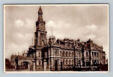 RPPC Sydney New South Wales Australia, Town Hall, Vintage Postcard picture