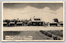 The Cedar Rest Tourist Cabins Route 6 North Swansea Massachusetts MA c1940 PC picture