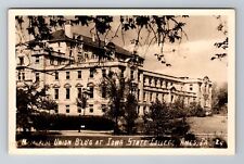 Ames IA-Iowa RPPC, Memorial Union Building, Iowa State College Vintage Postcard picture