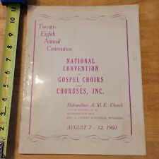 28TH NATIONAL CONVENTION GOSPEL WASHINGTON DC 1960 AFRICAN AMERICAN RARE picture