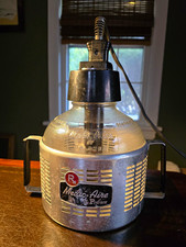 Vintage 1940s Poloron Medi-Aire Electric Steam Vaporizer Glass Jar Medical picture