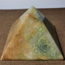 3.5 LB Natural Xinyan jade Pyramid Specimen Healing #29 picture