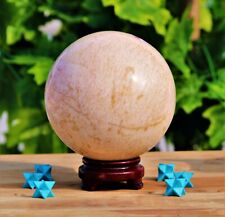 A+  Huge 150MM Peach Moonstone Quartz Healing Metaphysical Spirit Power Sphere picture