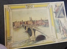 Vtg 1907 London Bridge England Paper Model Tableaux J V Sloan & Co Boston Globe picture