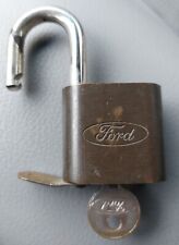 Antique Vintage Ford Oval Script Original Ford Key Bronco Spare Tire Lock picture