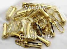 LOT OF 100 Brass Hourglass Key-ring Nautical Sand Timer Key-chain Christmas Gift picture