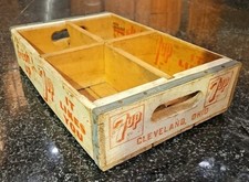 Fresh Up With 7up Cleveland Wooden Case August 1952 Ohio, Standard Box Co. picture