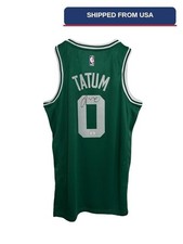 Green Jersey NBA Jason Tatum Hand Signed Autographed COA picture