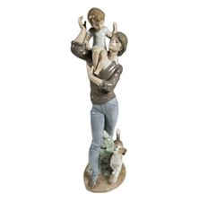 Lladro Walk with Father #5751 Vintage Porcelain Figurine Juan Huerta Mint picture