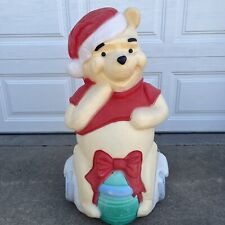 Vintage Santa’s Best 33” Winnie The Pooh Bear Disney Christmas Blow Mold picture