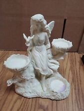 PartyLite Ariana's Garden Fairy Statue 3 Tea Light Candle Holder #P7298 picture