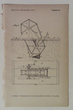1885 T. HEATON MECHANICAL DEVICE FOR CATCHING FISH PATENT NO. 259143 picture