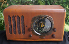 Antique 1930s Knight AM / Shortwave Wood Tube Radio - WORKS- SEE VIDEO - RARITY picture