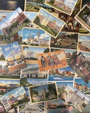 40 Vintage Linen Postcards 1930s–1950s Mixed U.S. Views Bulk Lot picture