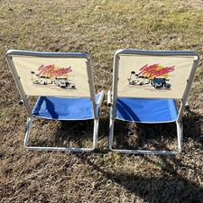 1990 Pensacola Beach Rod Run Chairs Aluminum Cushionite Sunny Beaches USA RARE picture