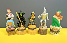 Wizard of Oz Hinged Boxes Figurines Hinged Trinket Boxes Turner MGM Set of 5 picture