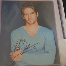 Paul Walker Signed Original Celebrity Photo w/ Stargraphs COA (Autographed) picture