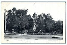 c1905 Court House Building Tower Stairs Entrance Kankakee Illinois IL Postcard picture