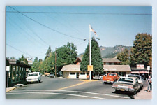 1970'S. ROGUE RIVER, OR. SHOPS, STREET VIEW. POSTCARD. JB4 picture
