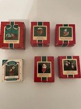 HALLMARK KEEPSAKE 1985-1988 LOT OF 6 CHRISTMAS ANIMAL HANGING ORNAMENTS NIB picture