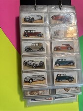 Massive Tobacco Card Album With 10 Full Sets Sleeved cars, treasure, military picture