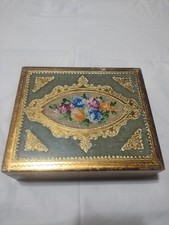 Beautiful Vintage Italian Florentine Handmade Wooden Box  picture