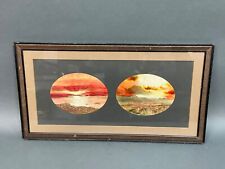 c1903 Tinted Framed 2 Oval PHOTOSGRAPHS of Manitou Springs & Pikes Peak  Sunrise picture