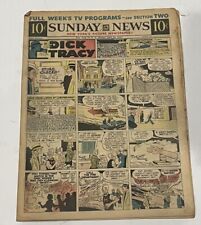 Sunday News Comic Strip Newspaper Insert Dick Tracy Terry Annie April 26 1959 picture