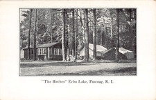 c.1905 The Birches Home Echo Lake Pascoag RI post card picture