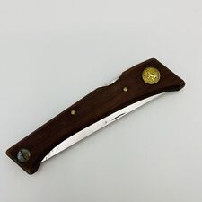 Vintage 1970's Swedish Normark Folding Wood handle Filet Knife 11