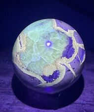 78mm SEPTARIAN Dragon Egg Sphere Ball UV REACTIVE- Madagascar - 1.46 lb/ 662g picture