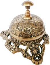 Antique Brass Beautiful Design Desk Bell, Antique Nautical Hotel Counter Bell picture